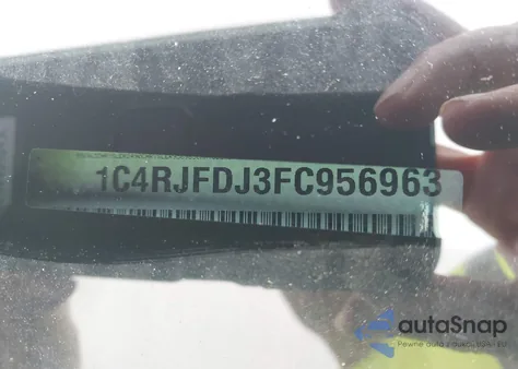 2015 Jeep Grand Cherokee Srt из США, поврежденный, VIN 1C4RJFDJ3FC956963